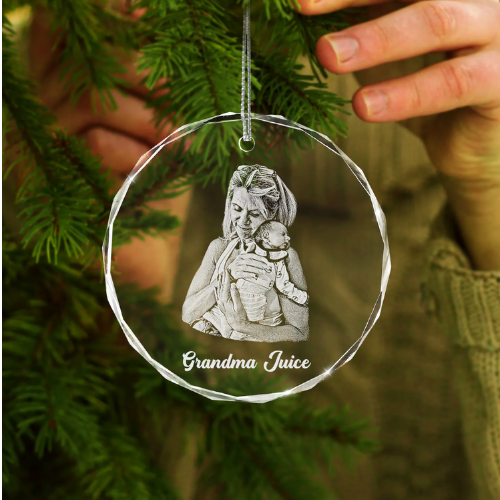 Photo & Text Ornament