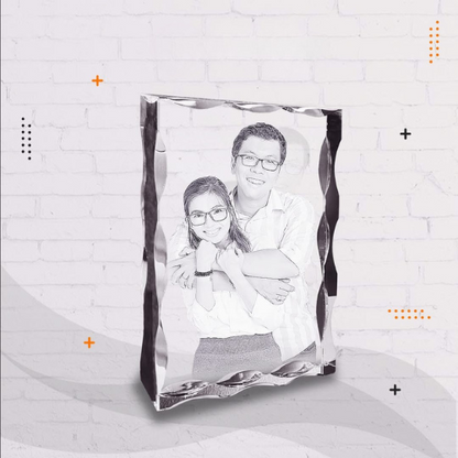 3D Notched Crystal Tall Portrait