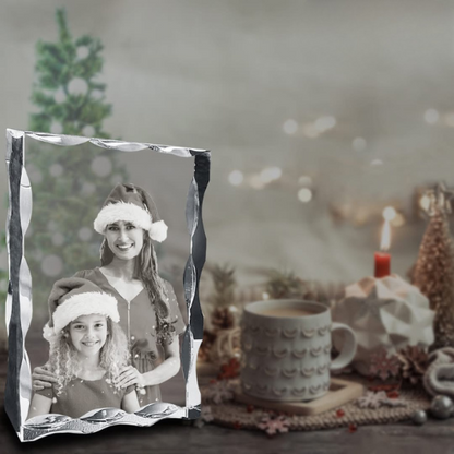 3D Notched Crystal Tall Portrait