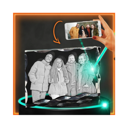 3D Notched Crystal Wide Landscape