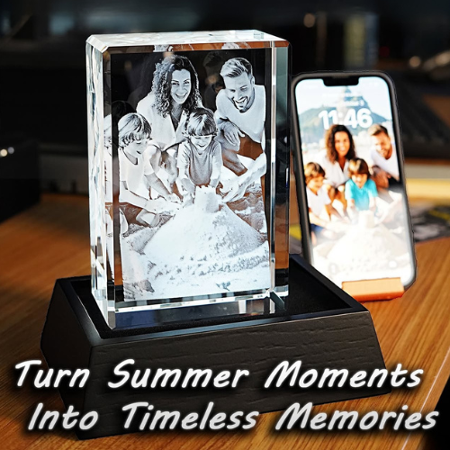 3D Crystal Rectangle Portrait