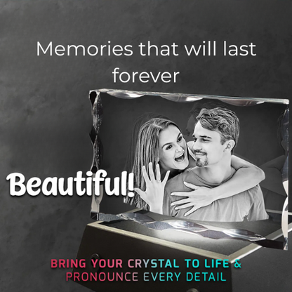 3D Notched Crystal Wide Landscape