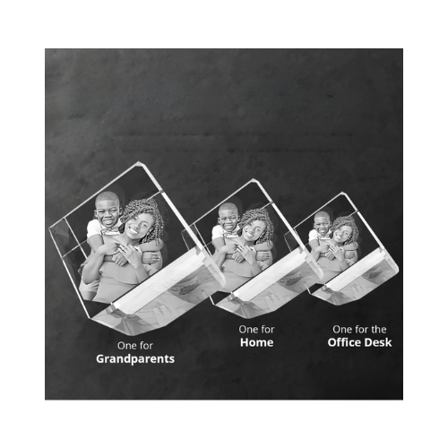 3D Crystal Cut Corner Diamond