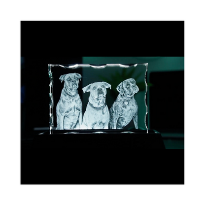 3D Notched Crystal Wide Landscape