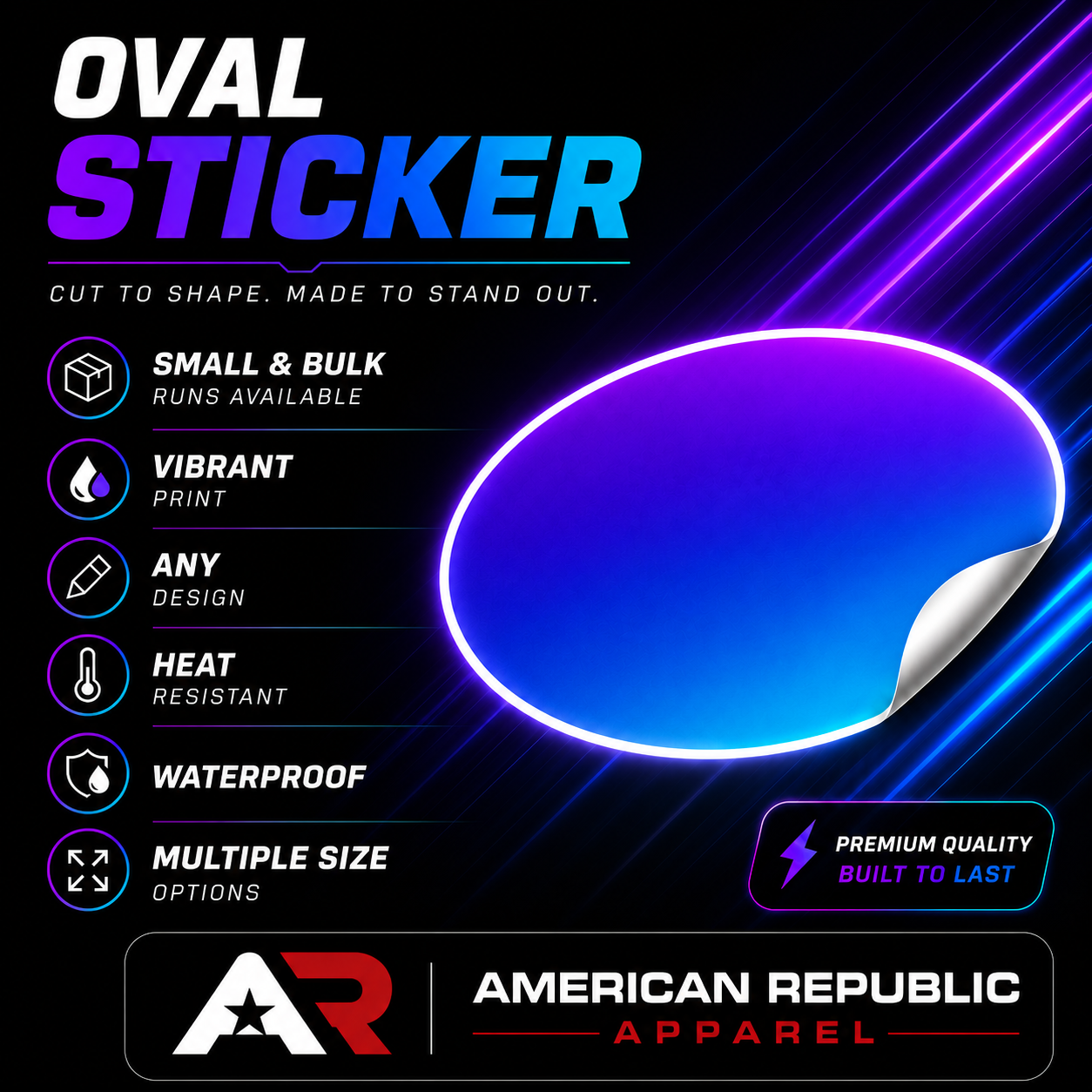 OVAL STICKERS