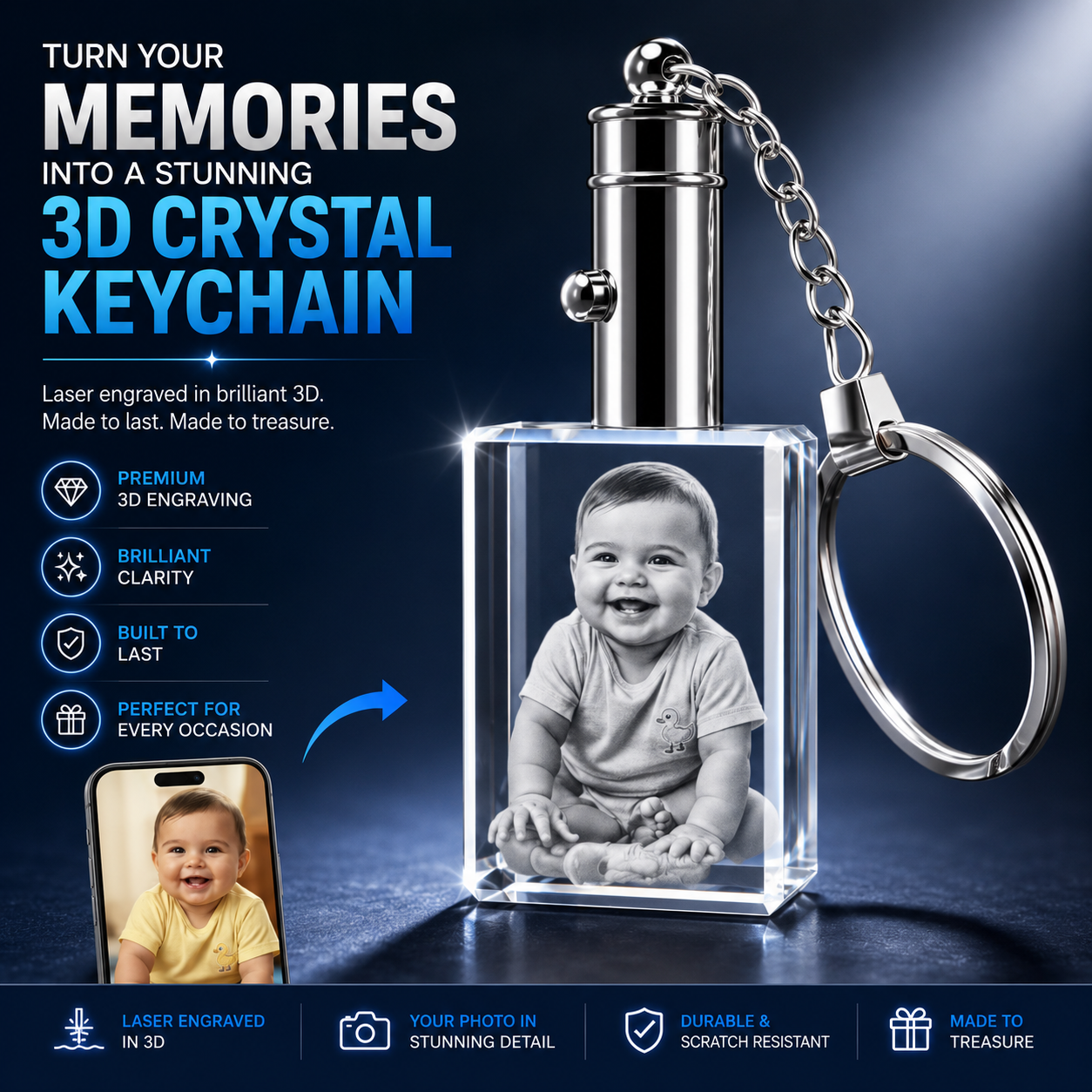 Rectangle Keychains