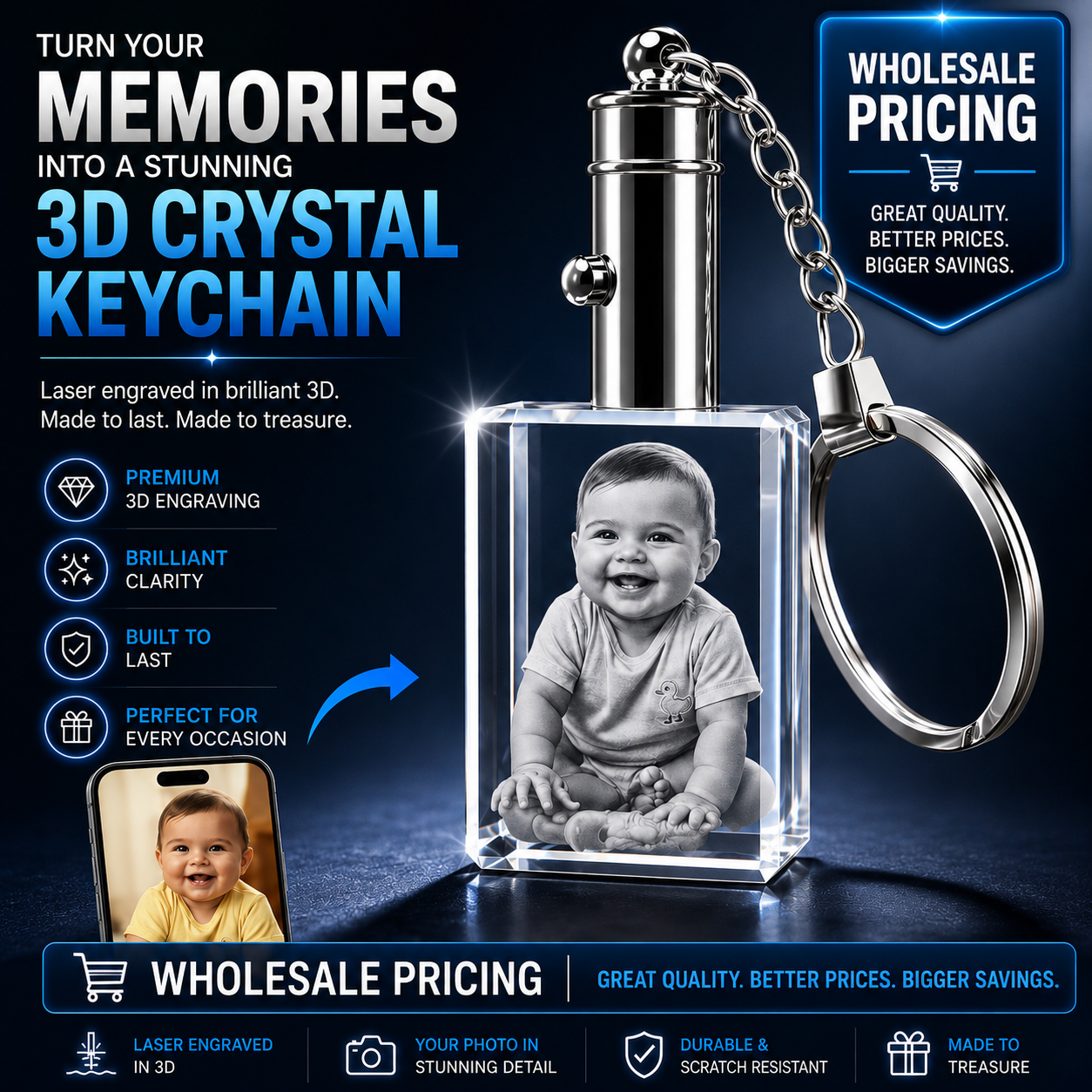 Rectangle Keychains