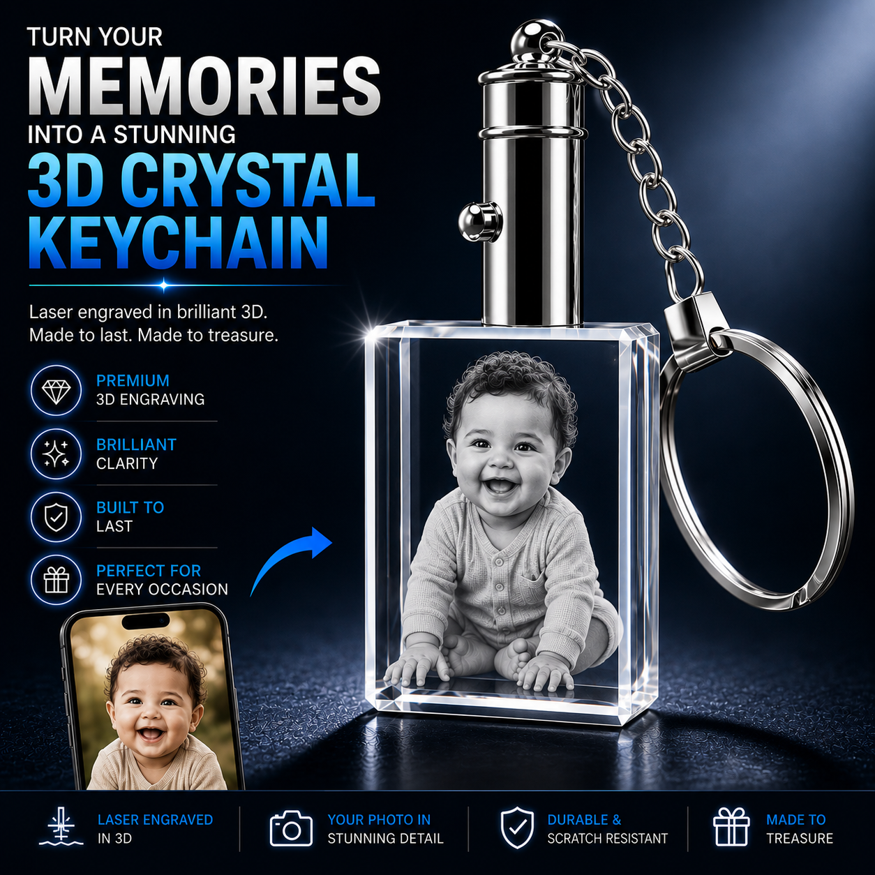 Rectangle Keychains