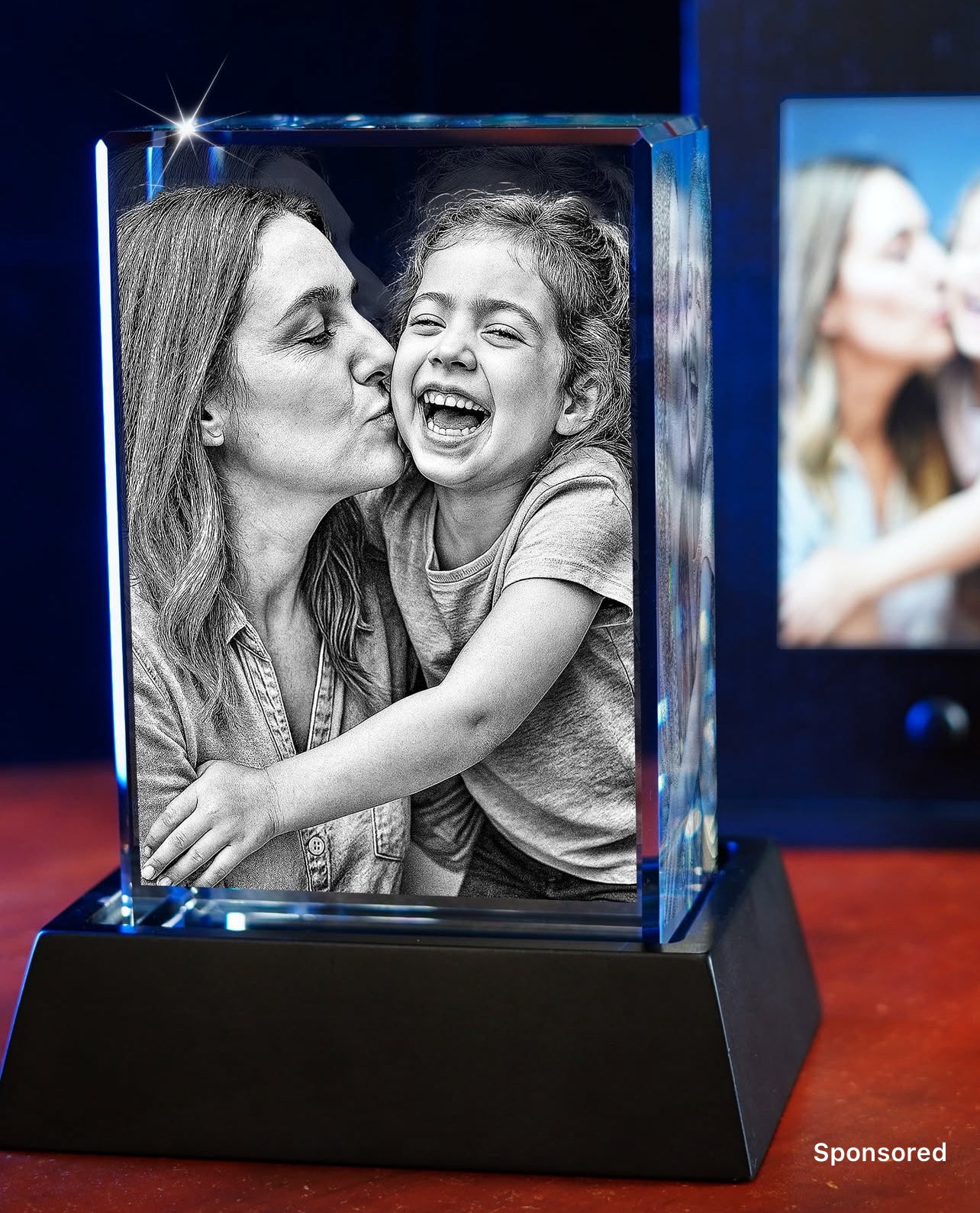 3D Crystal Rectangle Portrait