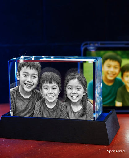 3D Crystal Rectangle Portrait