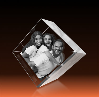 3D Crystal Cut Corner Diamond