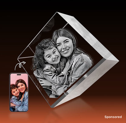 3D Crystal Cut Corner Diamond