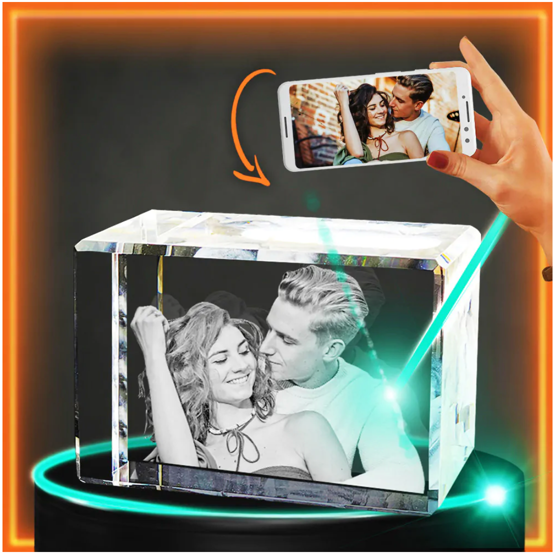 3D Crystal Rectangle Landscape