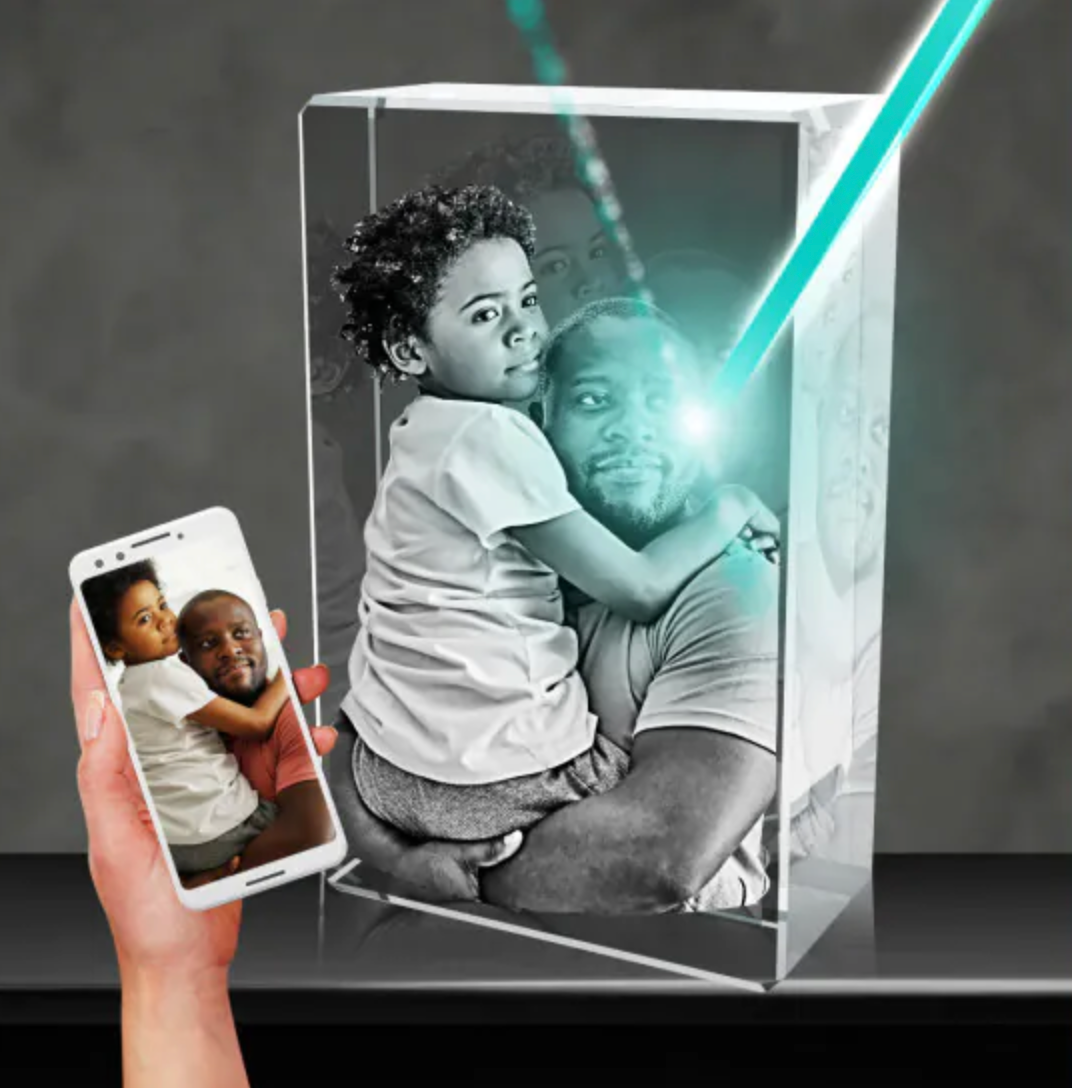 3D Crystal Rectangle Portrait