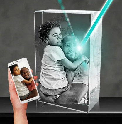 3D Crystal Rectangle Portrait