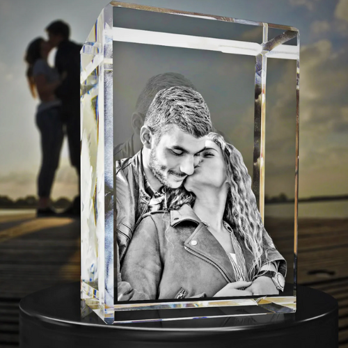 3D Crystal Rectangle Portrait